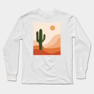 Desert climate, cactus , sun and sand, abstract cactus desert beauty, Long Sleeve T-Shirt